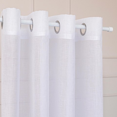 NALA Firana gotowa na przelotkach, szerokość 500cm x wysokość 250cm, kolor 001 biała 002022/ZGP/001/500250/1 NALA Firana gotowa na przelotkach, szerokość 500cm x wysokość 250cm, kolor 001 biała 002022/ZGP/001/500250/1