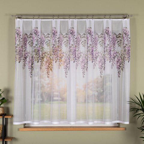 WISTERIA Firanka żakardowa 023426, wysokość 150cm, kolor 001 biały D00309/000/001/000150/1 WISTERIA Firanka żakardowa 023426, wysokość 150cm, kolor 001 biały D00309/000/001/000150/1