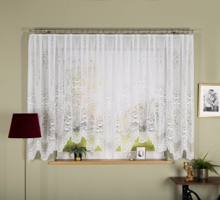 ADELA Firanka żakardowa gotowa, szerokość 400 x wysokość 160cm, kolor 001 biały 361350/FBL/001/400160/1