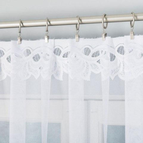 BASTIA Firanka żakardowa gotowa, szerokość 600 x wysokość 160cm, kolor 001 biały 648107/FBL/001/600160/1