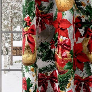 BOMBKI ZE ZŁOTYM Tkanina dekoracyjna NINA WODOODPORNA, 160cm, kolor 001 biały DBN332/NIW/001/160000/1