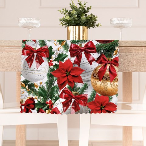 BOMBKI ZE ZŁOTYM Tkanina dekoracyjna NINA WODOODPORNA, 160cm, kolor 001 biały DBN332/NIW/001/160000/1