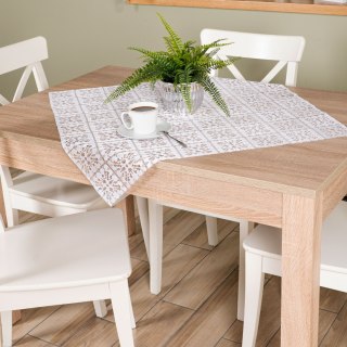 Dzianina żakardowa,szerokość 80cm, kolor biały 001 507615/000/001/000080/1