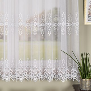 Firanka z aplikacją, wysokość 175cm, kolor 001 biały 113106/768/001/000175/1