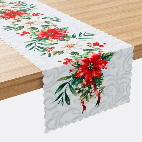 GWIAZDA BETLEJEMSKA Bieżnik NINA WODOODPORNA, 38x140cm, kolor 001 biały PBN343/KSP/C01/038140/1