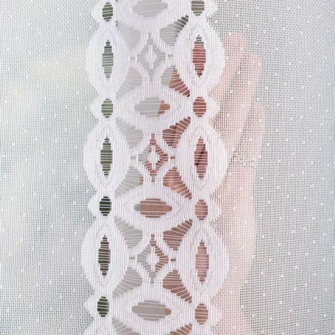 HELENA Firanka żakardowa odpasowana, szerokość 300 x wysokość 160cm, kolor 001 biały S18869/FOP/001/000161/1