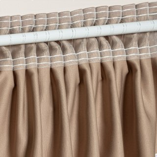 Taśma ołówek na karnisz 10cm, marszczenie 1:2, transparentna z białym sznurkiem, FM100-K1-1C3 TASMAA/Z28/P20/010000/1