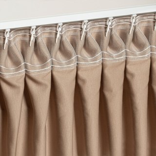 Taśma smok 10cm, marszczenie 1:2, transparentna z białym sznurkiem, FM100-2S-1C3 TASMAA/Z13/200/010000/1