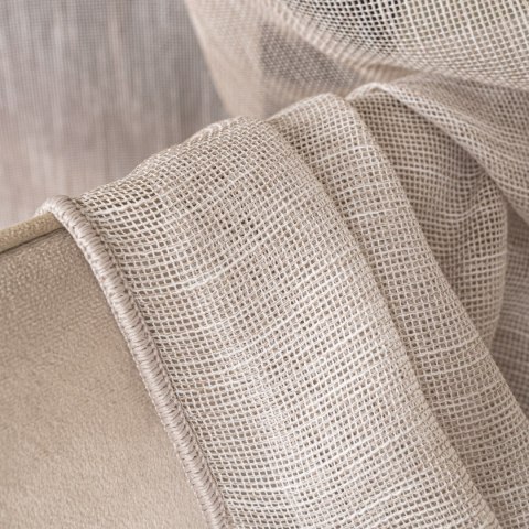 Firanka fantazyjna z ołowianką, wysokość 300cm, kolor 004 beżowy 001832/OLO/004/000300/1