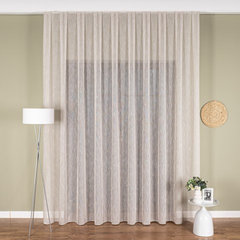 Firanka fantazyjna z ołowianką, wysokość 300cm, kolor 004 beżowy 001832/OLO/004/000300/1