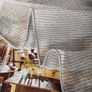 Firanka fantazyjna z ołowianką, wysokość 300cm, kolor 020 szary 002040/OLO/020/000300/1