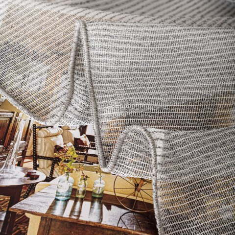 Firanka fantazyjna z ołowianką, wysokość 300cm, kolor 020 szary 002040/OLO/020/000300/1