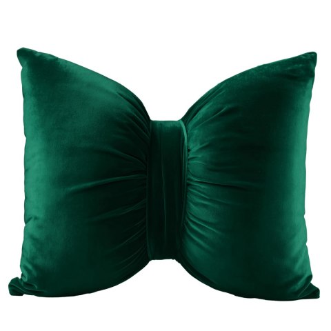 KOKARDA Poduszka welwetowa Velvi z wypełnieniem silikonowym, 50x70cm, kolor 010 ciemny zielony, butelkowy VELVI0/SIL/010/050070/