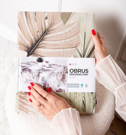 NATURA Obrus wodoodporny, 140x220cm, kolor 012 jasny beżowy OB0003/KSM/012/140220/1