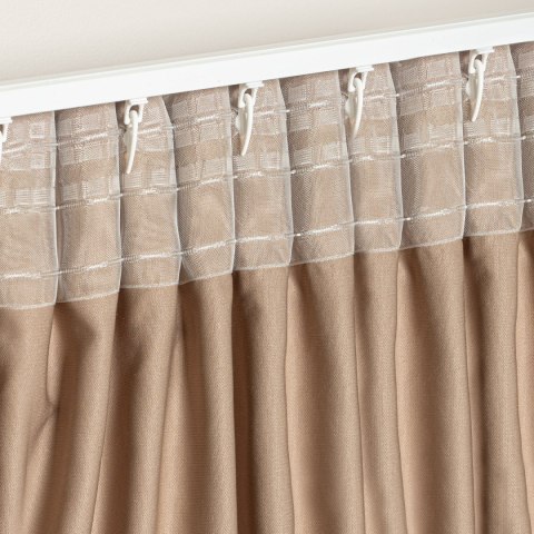 Taśma C1346M "ołówek" 10cm, marszczenie 1:3, transparentna TASMAY/ZP5/300/010000/1