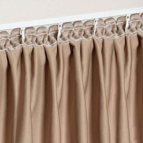 Taśma smok 5cm, marszczenie 1:2, transparentna z białym sznurkiem FM050-2S-1C3 TASMAA/Z3Z/200/005000/1