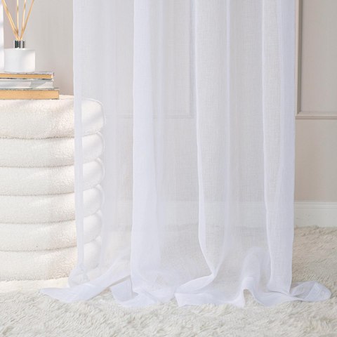 ETAMINA Firana gotowa na taśmie, szerokość 300 x wysokość 250cm, kolor 001 biały ETAMIN/FGT/001/300250/1