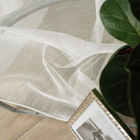 Firanka fantazyjna z ołowianką, wysokość 300cm, kolor 012 kremowy 003579/OLO/012/000300/1