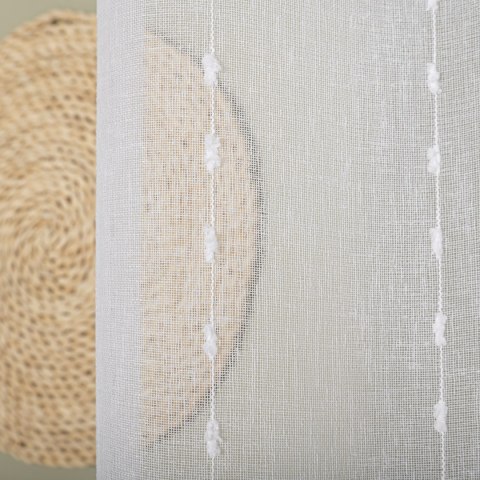 Firanka fantazyjna ze zdobieniem po całości, wysokość 300cm, kolor 001 biały 424079/OLO/001/000300/1