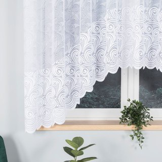 KINGA Firanka żakardowa gotowa, szerokość 330 x wysokość 160cm, kolor 001 biały 023391/FBL/001/330160/1