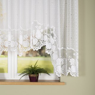 PELAGIA Firanka żakardowa gotowa, szerokość 400 x wysokość 160cm, kolor 001 biały 361250/FBL/001/400160/1