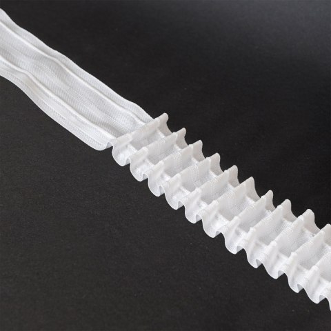 Taśma ołówek 5cm, marszczenie 1:2, biała, FP050-21-3C3 TASMAA/U1K/200/005000/1