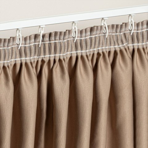 Taśma ołówek 5cm, marszczenie 1:2, transparentna z białym sznurkiem FM050-11-1C3 TASMAA/Z5Z/200/005000/1