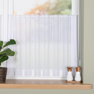 Zazdrostka żakardowa panelowa, wysokość 60cm, kolor 001 biały 023429/000/001/000060/1