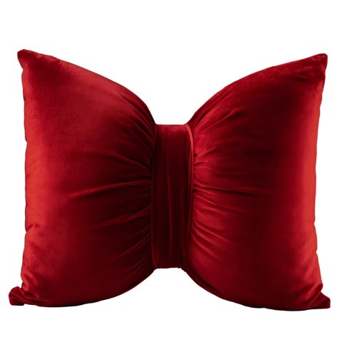 KOKARDA Poduszka welwetowa Velvi z wypełnieniem silikonowym, 30x50cm, kolor 043 czerwony VELVI0/SIL/043/030050/1