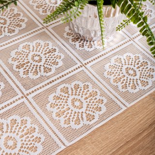 Dzianina żakardowa, szerokość 40cm, kolor biały 001 503212/000/001/000040/1