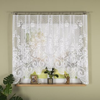 ADELAJDA Firanka żakardowa gotowa, szerokość 300 x wysokość 160cm, kolor 001 biały 361101/FBL/001/300160/1