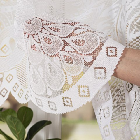 ADELAJDA Firanka żakardowa gotowa, szerokość 300 x wysokość 160cm, kolor 001 biały 361101/FBL/001/300160/1