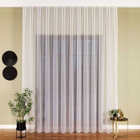 Firanka fantazyjna z ołowianką, wysokość 305cm, kolor 001 biały 018012/OLO/001/000305/1