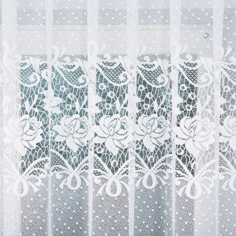 Firanka gotowa żakardowa DEMETRIA 160x300 cm kolor biały