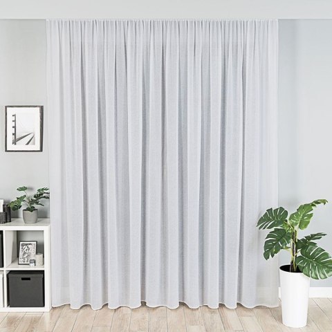 Woal kreszowany z ołowianką, wysokość 270cm, kolor 001 biały 002301/OLO/001/000270/1