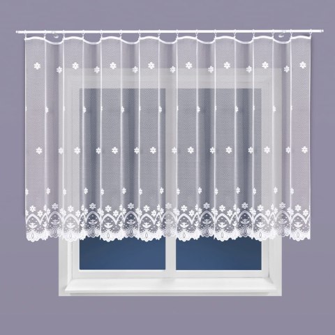 Firanka żakardowa na metry 004421 wysokość 150 cm kolor biały