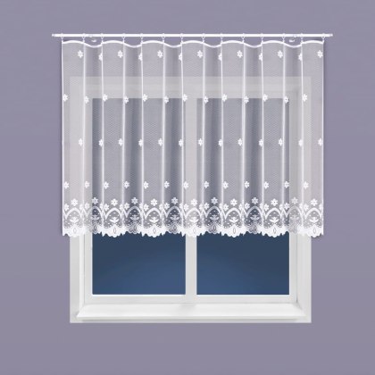 Firanka żakardowa na metry 004421 wysokość 130 cm kolor biały
