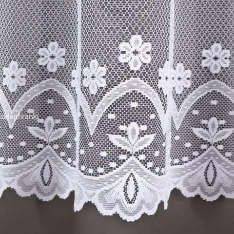 Firanka żakardowa na metry 004421 wysokość 160 cm kolor biały