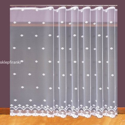 Firanka żakardowa na metry 004421 wysokość 250 cm kolor biały