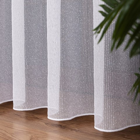 Firanka fantazyjna z ołowianką, wysokość 300cm, kolor 001 biały 002040/OLO/001/000300/1