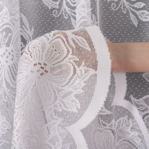 Firanka żakardowa na metry 004713 wysokość 250 cm kolor biały