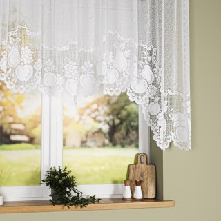 JULITA Firanka żakardowa gotowa, szerokość 300 x wysokość 135cm, kolor 001 biały 361251/FBL/001/300135/1