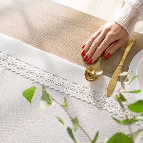 MODENA Serweta z gipiurą, szerokość 85cm x wysokość 85cm, kolor 001 biały 202725/KSP/L01/085085/1