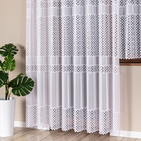 Firanka gotowa żakardowa ADRIANNA 250x300 cm kolor biały