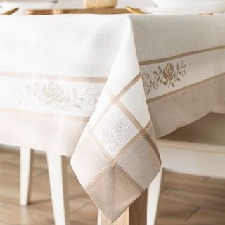 ASTRA Obrus z haftem, szerokość 120cm x wysokość 160cm, kolor 001 biały 241247/KSP/L01/120160/1