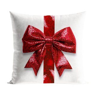 BROKATOWA KOKARDA Poszewka dekoracyjna VELVET, 40x40cm, kolor 001 biały PBN333/POP/001/040040/1