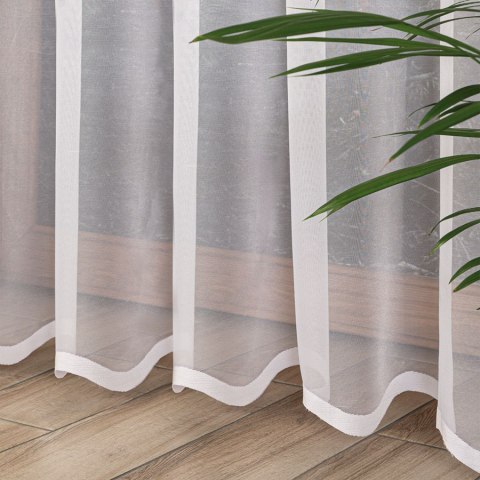 ELZA Firanka żakardowa gotowa na prosto, szerokość 140 x wysokość 230cm, kolor 001 biały 023456/FBP/001/140230/1