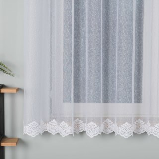 Firanka żakardowa na metry 023405 wysokość 160 cm kolor biały