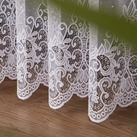 Firanka żakardowa na metry 019461 wysokość 250 cm kolor biały