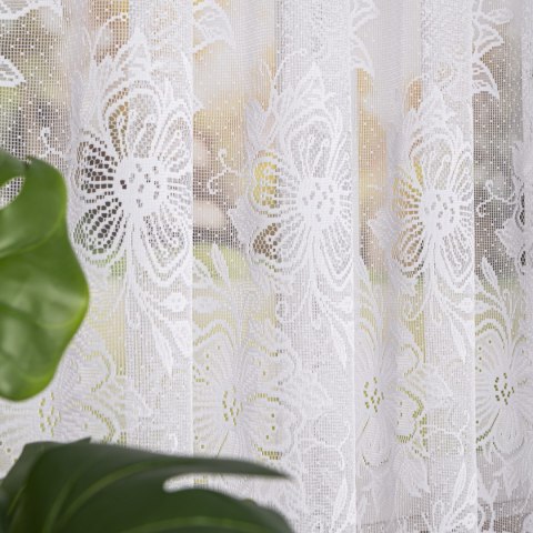 Firanka żakardowa na metry 004713 wysokość 175 cm kolor biały